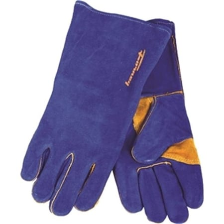 Forney Industries Inc 53423 Gloves Welding Heavy-Duty Blue Mens; X-Large